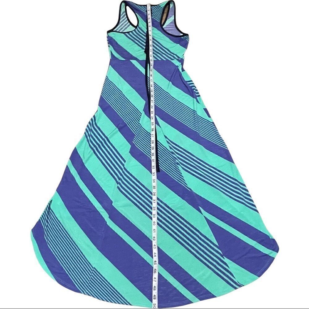 Silvergate Green Purple Striped High-Low Dress SMALL - Picture 15 of 15